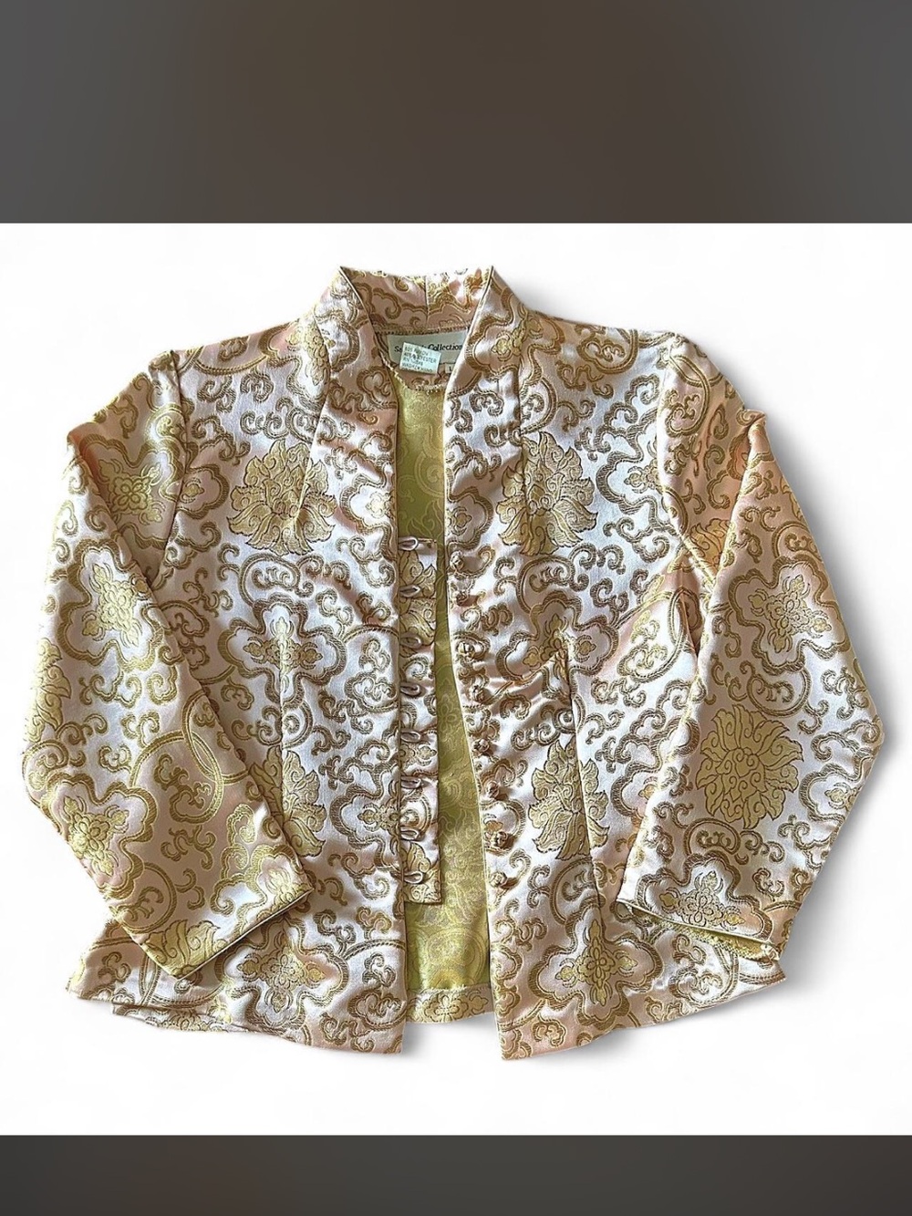 Pink & Gold Brocade Jacket - Picture 5 of 10